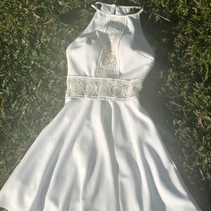 white formal dress